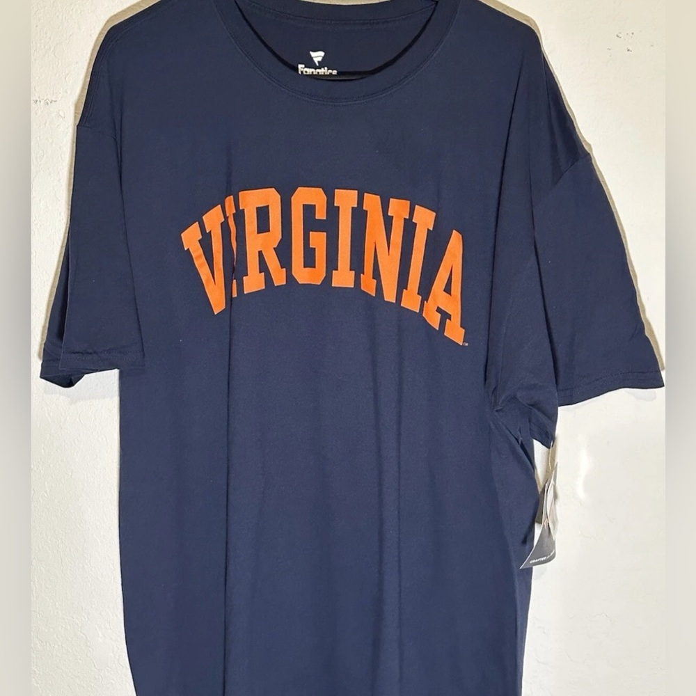 Men’s 2XL Virginia Cavaliers FANATICS Navy T-Shirt NWT